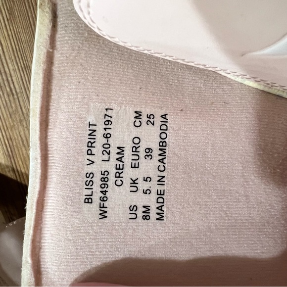 NWOT Keds Bliss V Marble Pink Adjustable Velcro Slides - Sz. 8 - Picture 6 of 6